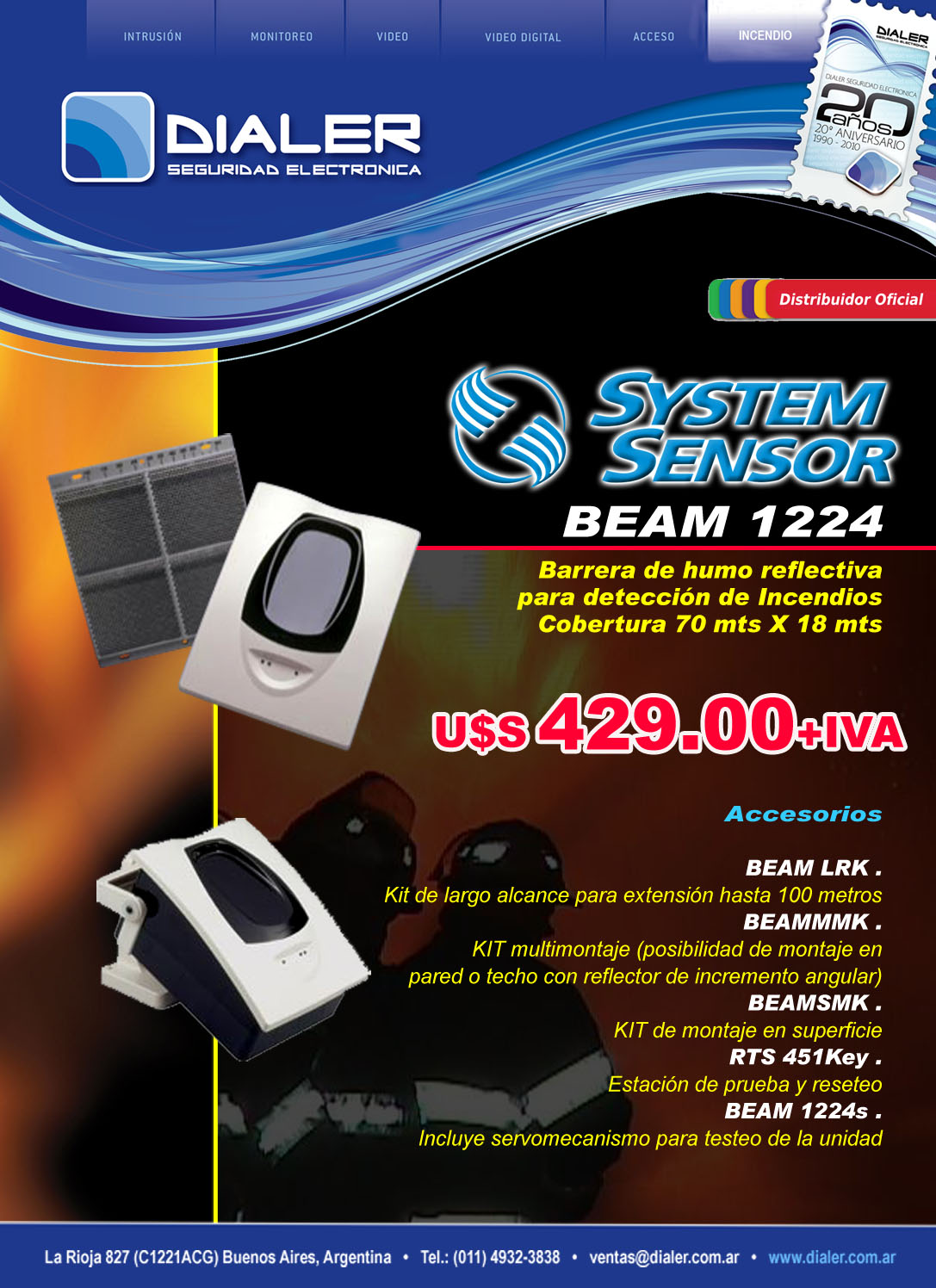 Oferta: Barrera SYSTEM SENSOR