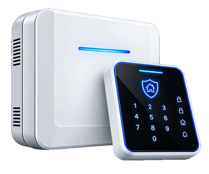 Central y teclado de alarma